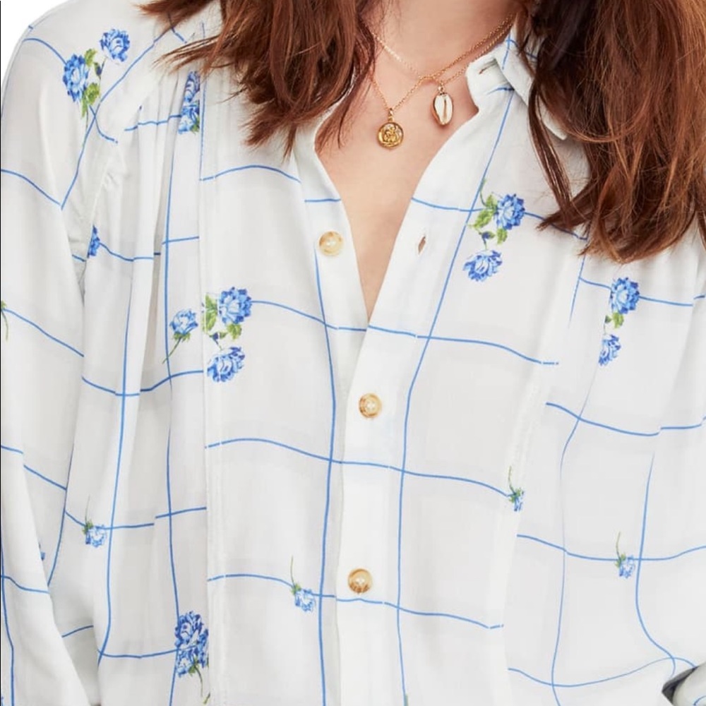 Free People Window to my heart Blouse - Picture 4 of 11